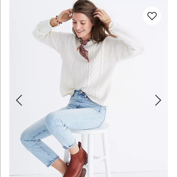 Madewell Sweaters - Madewell Cable Knit Pullover Sweater
